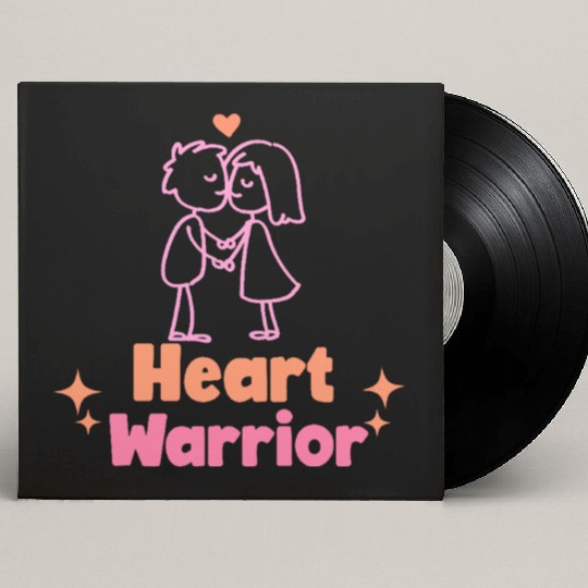 Heart warrior, valentine Custom Vinyl Record Sleeves
