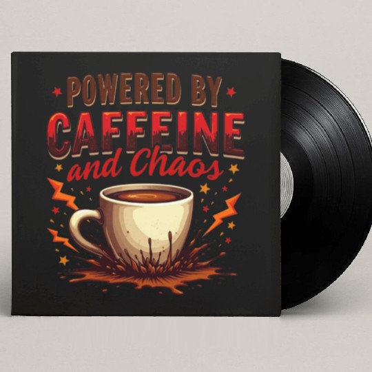 Caffeine Chaos Custom Vinyl Record Sleeves