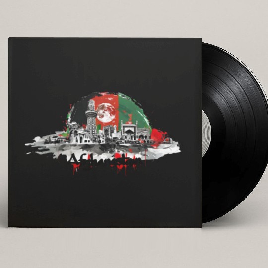 Kabul Store Afghanistan Urban Famous Buildings Custom Vinyl Record Sleeves