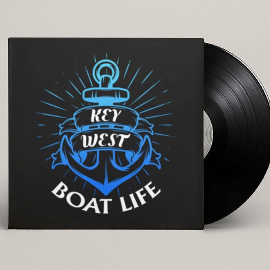 KEY-WEST BOAT LIFE Sailing Florida Keys West Keys Custom Vinyl Record Sleeves