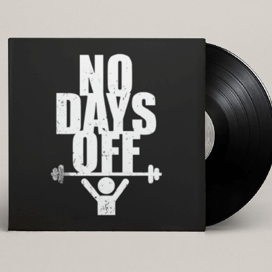 No Days Off Gym Custom Vinyl Record Sleeves
