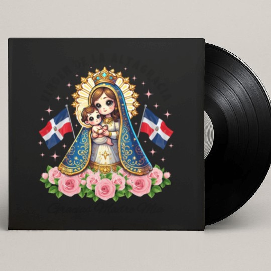 Our Lady of Altagracia Dominican Republic Catholic Custom Vinyl Record Sleeves