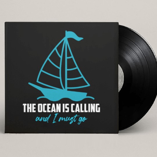 Florida Keys THE OCEAN IS CALLING I MUST GO Custom Vinyl Record Sleeves