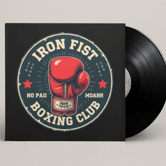 Vintage Boxing Club Training Custom Vinyl Record Sleeves