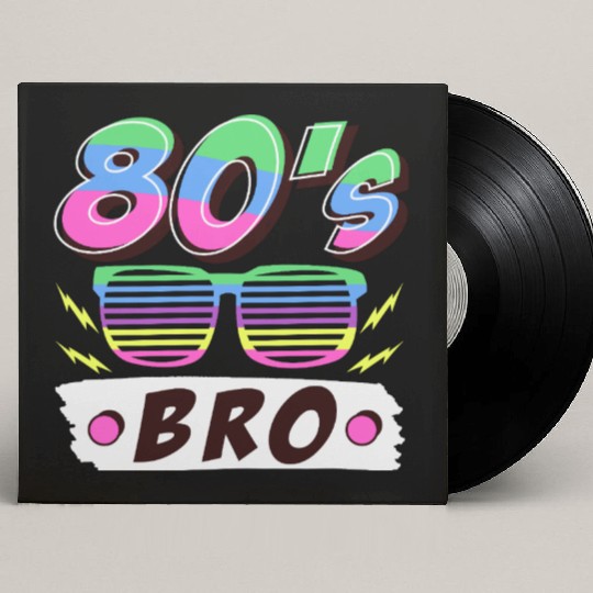 Retro 80s Style design – Perfect for Nostalgia Fa Custom Vinyl Record Sleeves