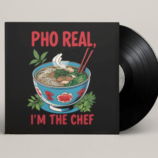 Pho Real Im The Chef Asian Chef Custom Vinyl Record Sleeves