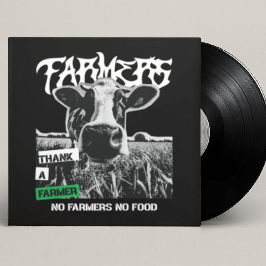 Thank a farmer DESIGN Custom Vinyl Record Sleeves
