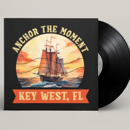 Florida Keys ANCHOR THE MOMENT KEY-WEST FL Custom Vinyl Record Sleeves