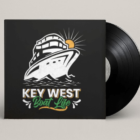 KEY-WEST BOAT LIFE Sailing Florida Keys West Keys Custom Vinyl Record Sleeves