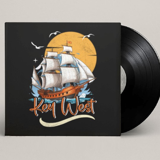 KEY-WEST FLORIDA Sunshine-State Florida Keys Custom Vinyl Record Sleeves