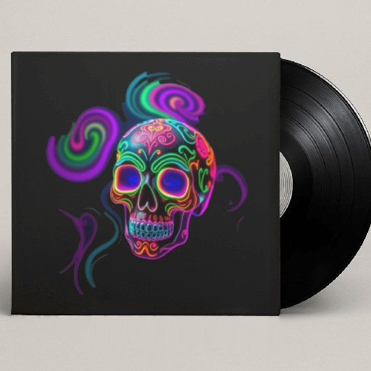 ELECTRIC SUGAR SKULL Custom Vinyl Record Sleeves