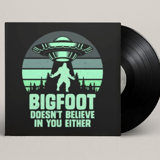 UFO-Bigfoot Yeti Sasquatch Custom Vinyl Record Sleeves