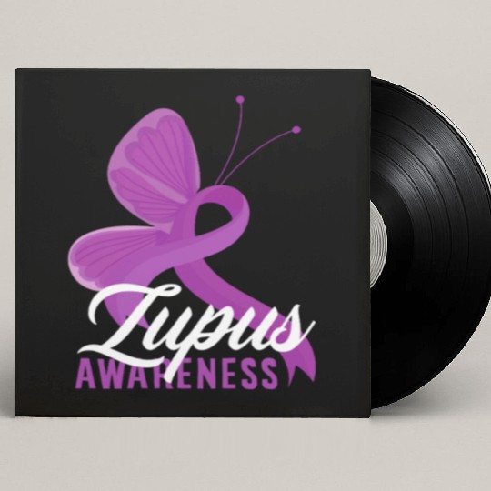 Lupus Awareness Butterfly Embrace Custom Vinyl Record Sleeves