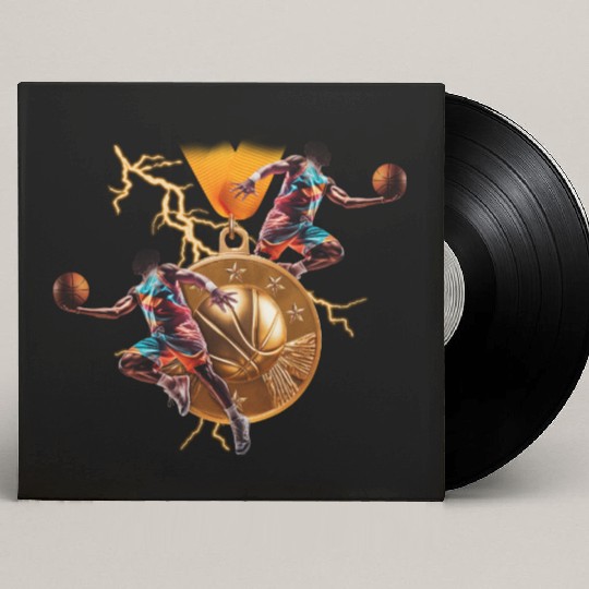 Basketball Game Day Custom Vinyl Record Sleeves