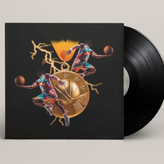 Basketball Game Day Custom Vinyl Record Sleeves