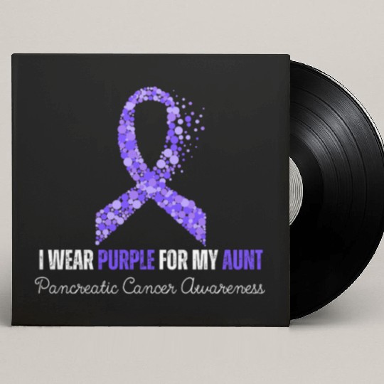 I Wear Purple For My Anut Custom Vinyl Record Sleeves