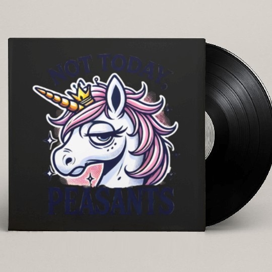 Cute Pony – Cute and cheerful pony art funny Pony Custom Vinyl Record Sleeves