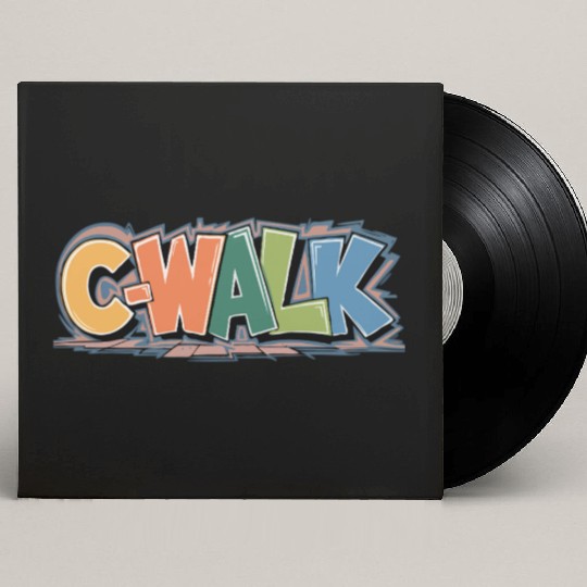 C-Walk Graffiti style typography Custom Vinyl Record Sleeves