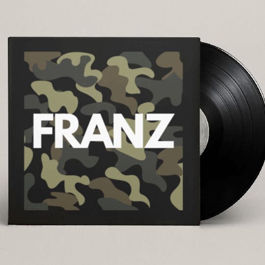 Franz Name Custom Vinyl Record Sleeves Men Good Quality Camouflage