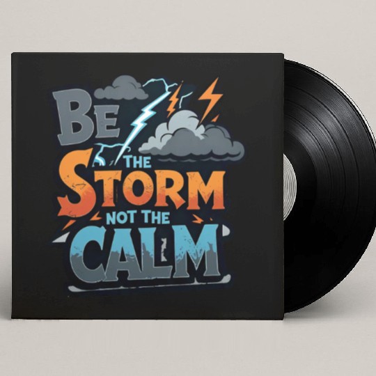 Be the Storm - Bold & Rebellious Custom Vinyl Record Sleeves
