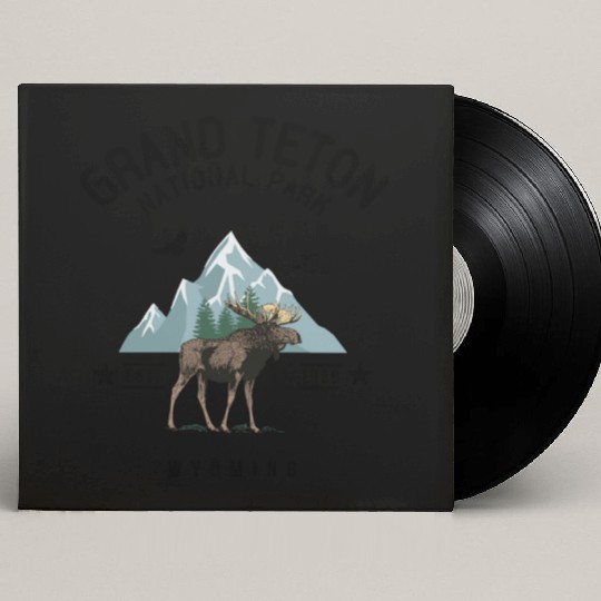 Grand Teton National Park Est. 1929 Wyoming Custom Vinyl Record Sleeves