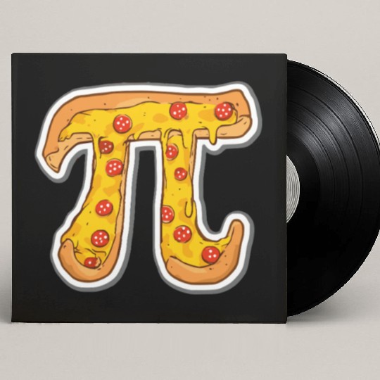 Pi Day Custom Vinyl Record Sleeves kids Pizza Pi Funny Math Food 3.14