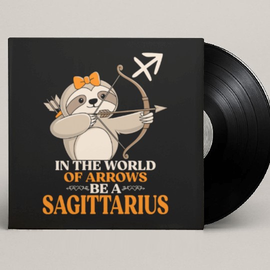 In The World Of Arrows Be A Sagittarius Zodiac Custom Vinyl Record Sleeves
