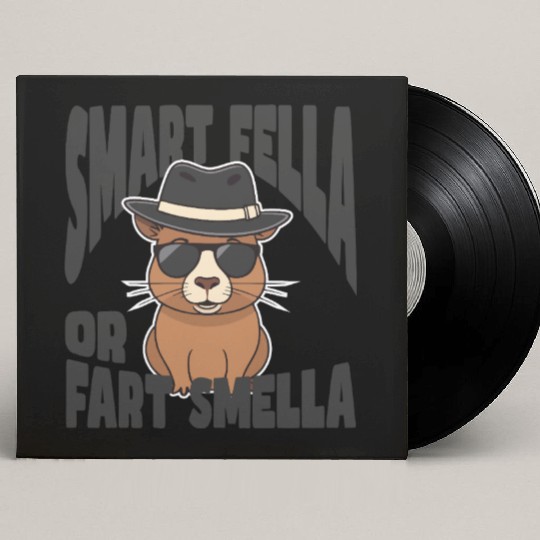 Smart Fella or Fart Smella – Capybara Knows Best Custom Vinyl Record Sleeves