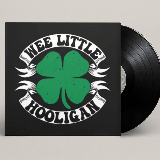 Wee Little Hooligan Cute St. Patrick's Day Irish S Custom Vinyl Record Sleeves