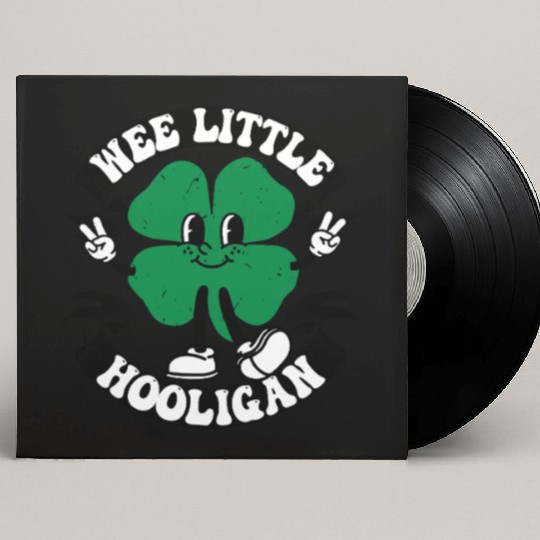 Wee Little Hooligan Cute St. Patrick's Day Irish Custom Vinyl Record Sleeves