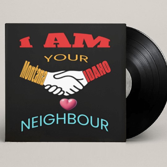I AM YOUR NEIGHOUR MONTANA AND IDAHO Custom Vinyl Record Sleeves