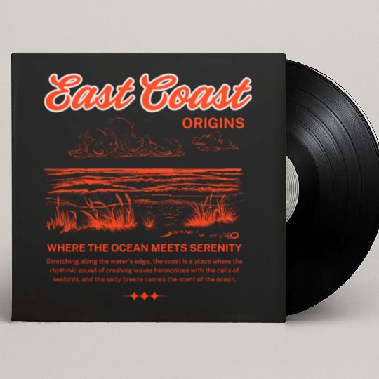 East Coast Origins Custom Vinyl Record Sleeves – Ocean Serenity Design