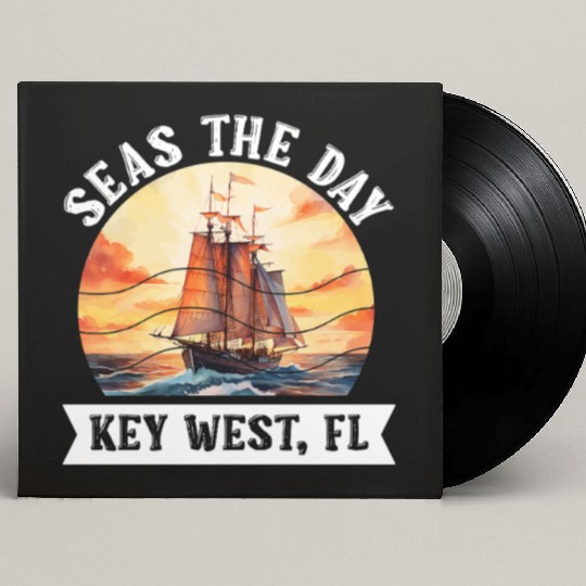 Florida Keys SEAS THE DAY IN KEY-WEST FLORIDA Custom Vinyl Record Sleeves