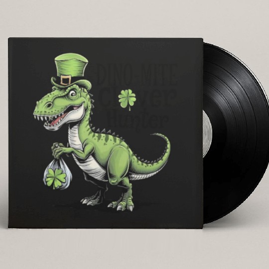 Dino-Mite Clover Hunter Custom Vinyl Record Sleeves