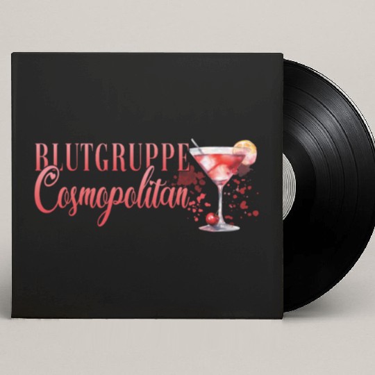 Cocktail Bartender Blutgruppe Cosmopolitan Custom Vinyl Record Sleeves