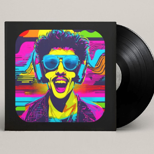 iconic pop culture 80s style fashion Custom Vinyl Record Sleeves