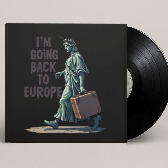 Funny Statue of Liberty USA America Sarcasm Custom Vinyl Record Sleeves