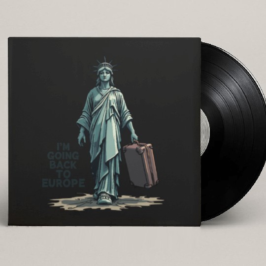 Funny Statue of Liberty USA America Sarcasm Custom Vinyl Record Sleeves