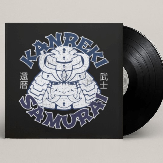 Kanreki 60th Birthday Japanese Samurai Custom Vinyl Record Sleeves