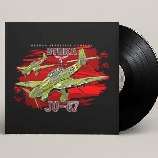 JU87 Stuka WW2 German Dive Bomber Aircraft Custom Vinyl Record Sleeves