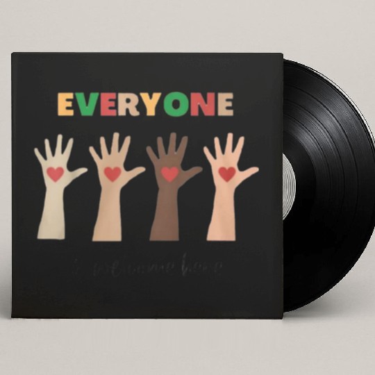 Everyone Is Welcome Here Idaho Teacher Custom Vinyl Record Sleeves