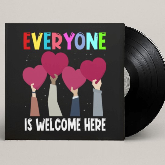 Everyone Is Welcome Here Idaho Teacher Custom Vinyl Record Sleeves