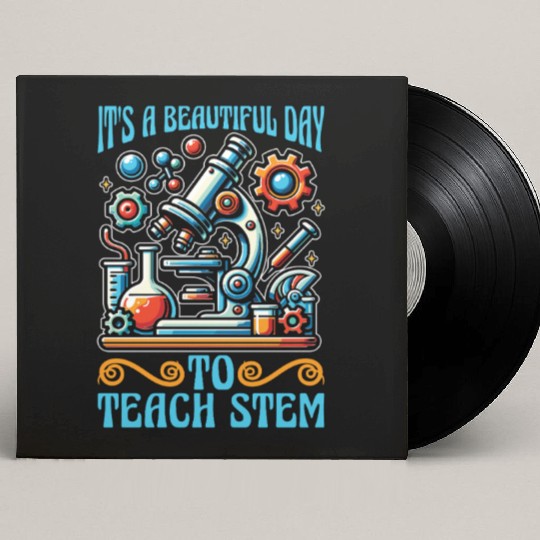 STEM Teacher It's A Beautiful Day Computer Science Custom Vinyl Record Sleeves