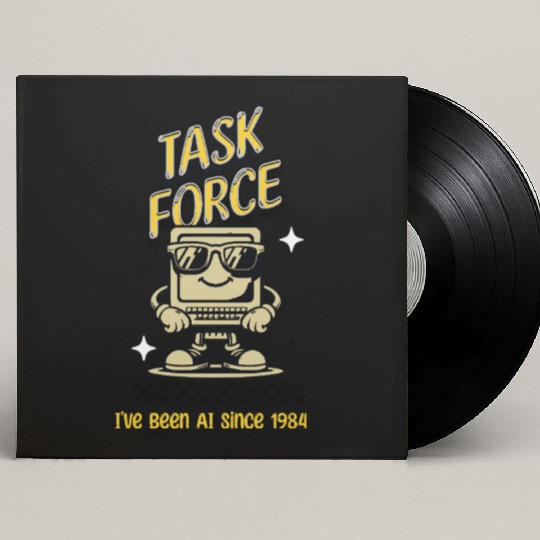 Old computer Task Force 1984 Custom Vinyl Record Sleeves