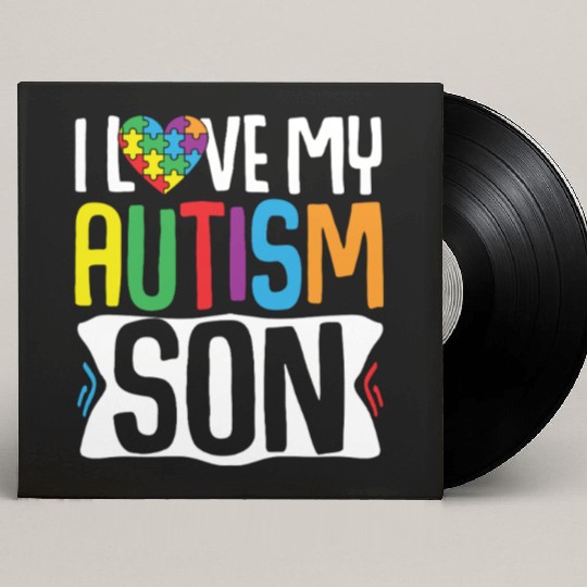 Autism Awareness Gift Parents Son Custom Vinyl Record Sleeves
