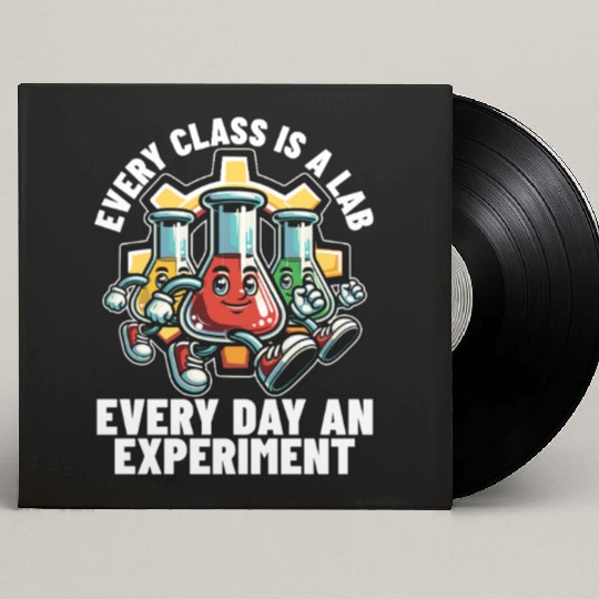 STEM Teacher Every Class Is A Lab Science Teacher Custom Vinyl Record Sleeves