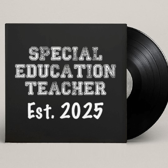 Special Education Teacher Graduation Gift 2025 Custom Vinyl Record Sleeves