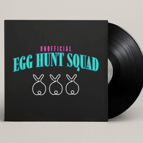 Unofficial Egg Hunt Squad Easter Custom Vinyl Record Sleeves