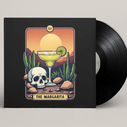 Mexican Cinco De Mayo The Margarita Tarot Card Custom Vinyl Record Sleeves