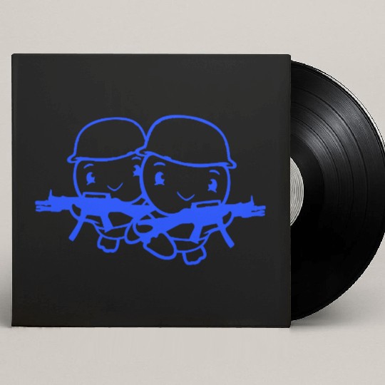 2 Ducks Soldier Army Professional Soldier Helmet Custom Vinyl Record Sleeves